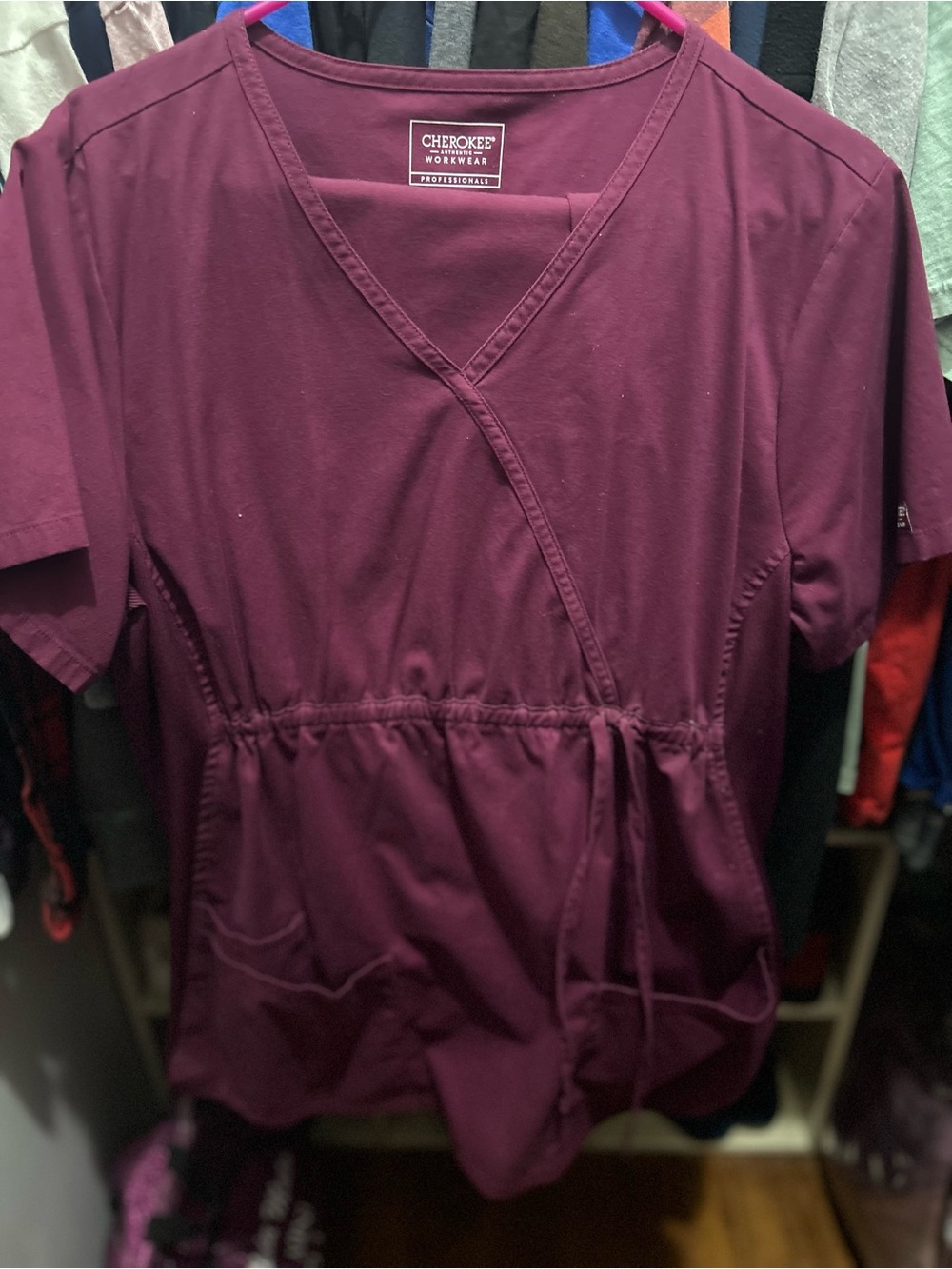 Cherokee pregnancy scrub set